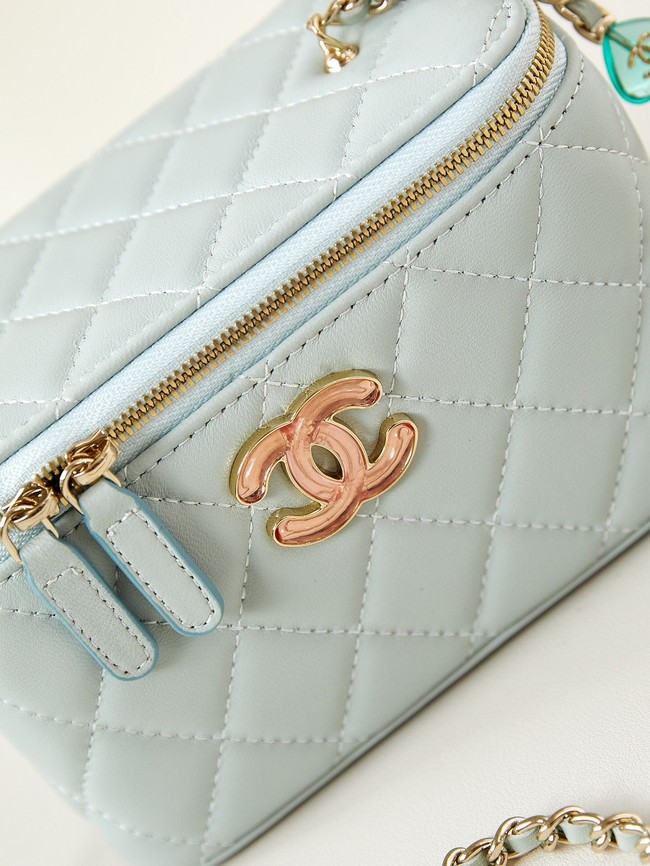 CHANEL MINI CLUTCH WITH CHAIN AP3231 light blue