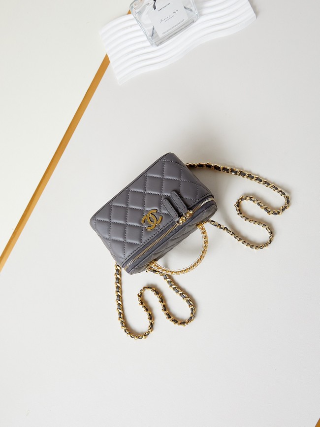 CHANEL MINI CLUTCH WITH CHAIN AP3820 dark gray