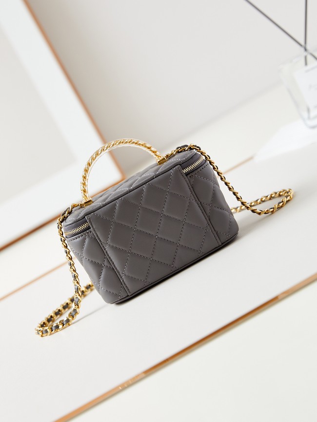 CHANEL MINI CLUTCH WITH CHAIN AP3820 dark gray