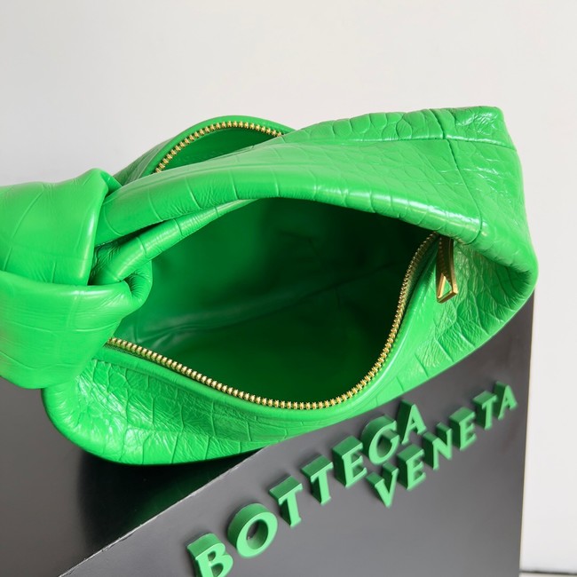 Bottega Veneta Mini Jodie Mini alligator leather top handle bag 717709 green