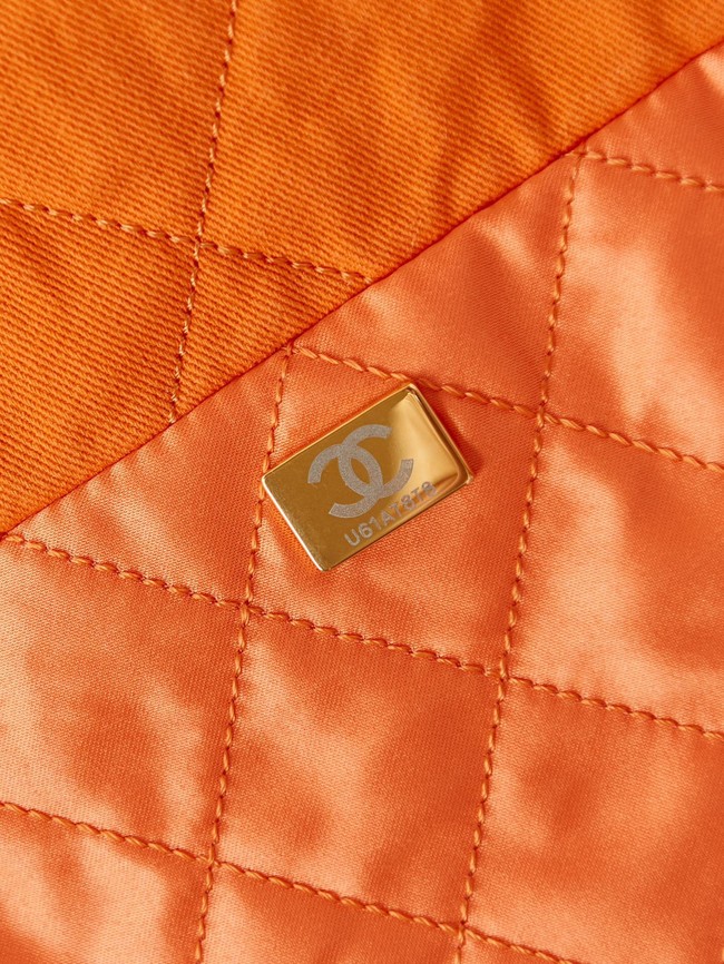 CHANEL 22 HANDBAG Fabric AS3260 orange