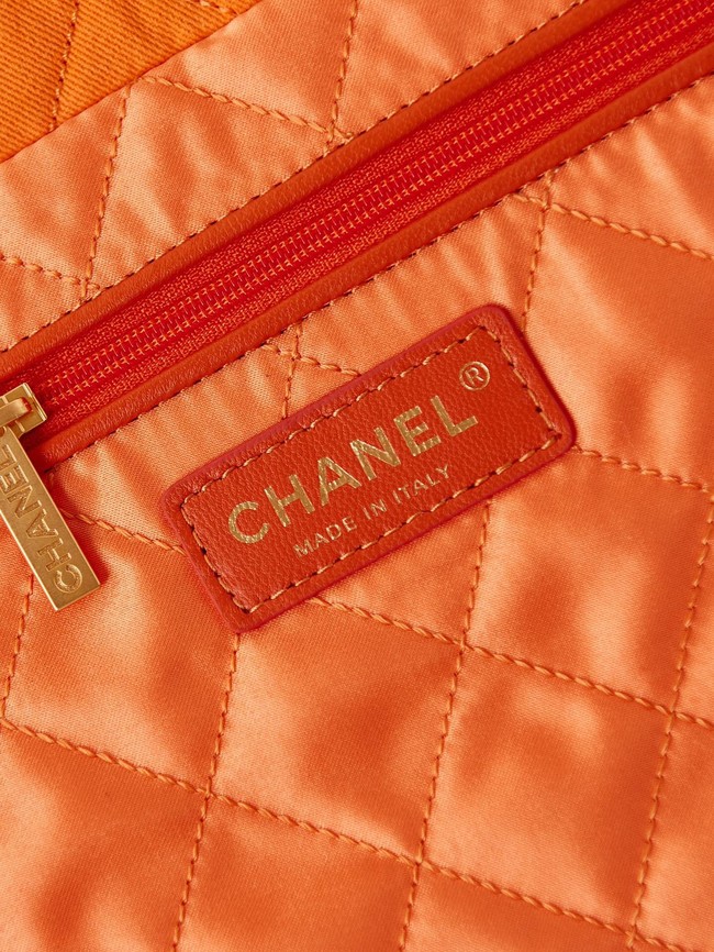 CHANEL 22 HANDBAG Fabric AS3261 orange