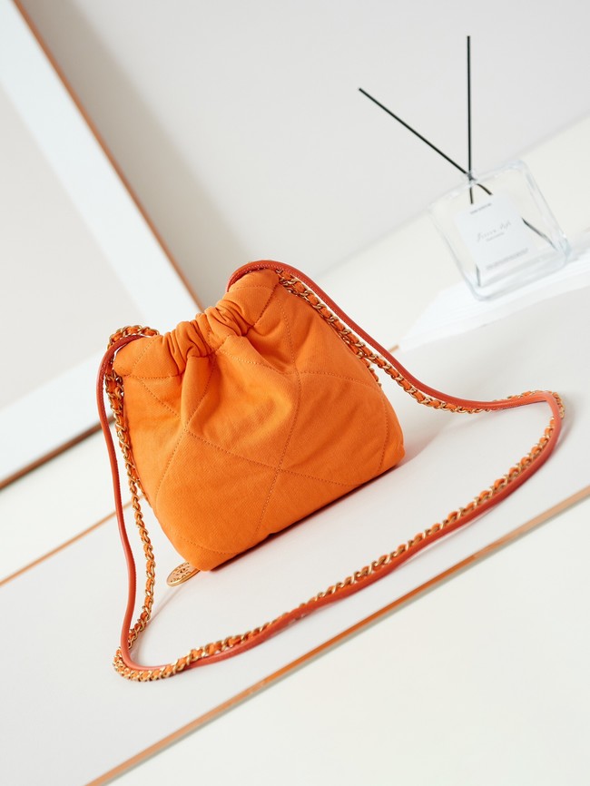 CHANEL 22 MINI HANDBAG Fabric AS3980 orange