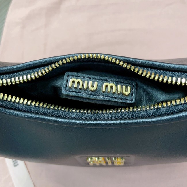 MIU MIU Original Leather Top Handle Bag 5BC161 black