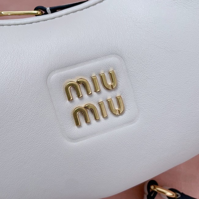 MIU MIU Original Leather Top Handle Bag 5BC161 white