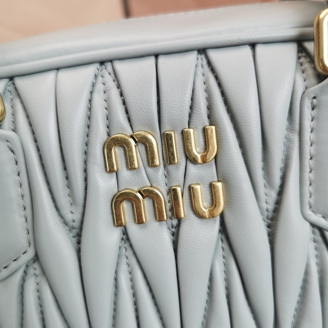 Miu Miu Wander Matelasse Original Sheepskin Bag 2BB124 light blue