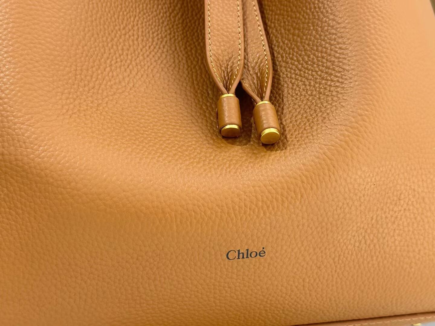 CHLOE leather shoulder bag CL224765 Caramel