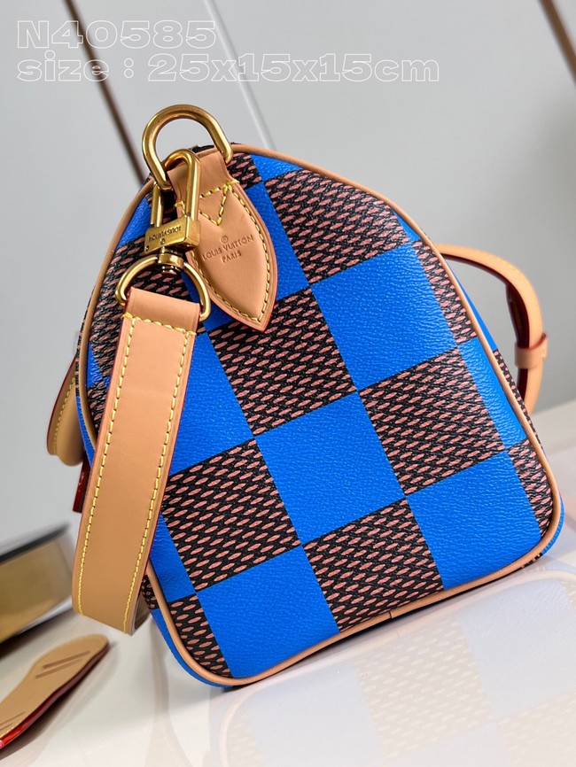 Louis Vuitton Speedy 25 Bandouliere Damier Pop N40585 Blue