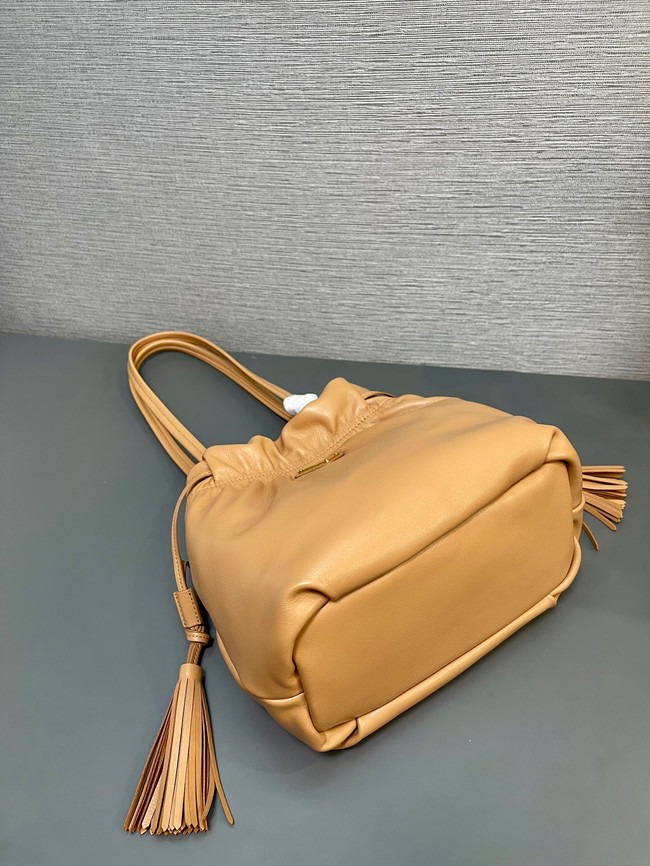 Prada Leather shoulder bag 1BG541 Apricot