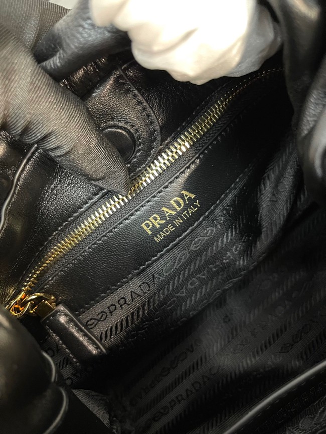 Prada Leather shoulder bag 1BG541 black