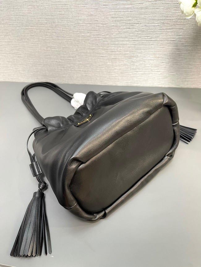 Prada Leather shoulder bag 1BG541 black