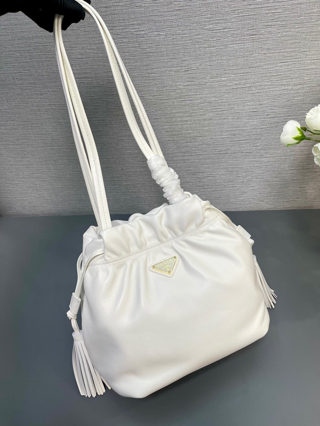 Prada Leather shoulder bag 1BG541 white