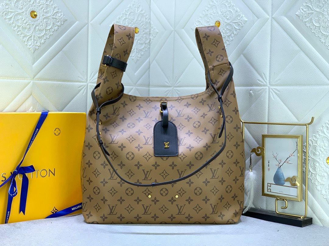 Louis Vuitton Monogram Reverse Atlantis GM Bag M46816 OR M46817 Light Brown