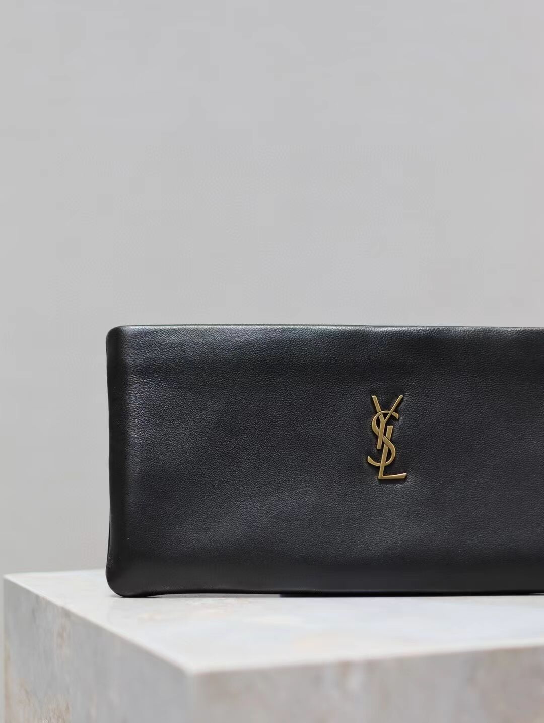 SAINT LAURENT CALYPSO LONG POUCH IN LAMBSKIN 774062 black