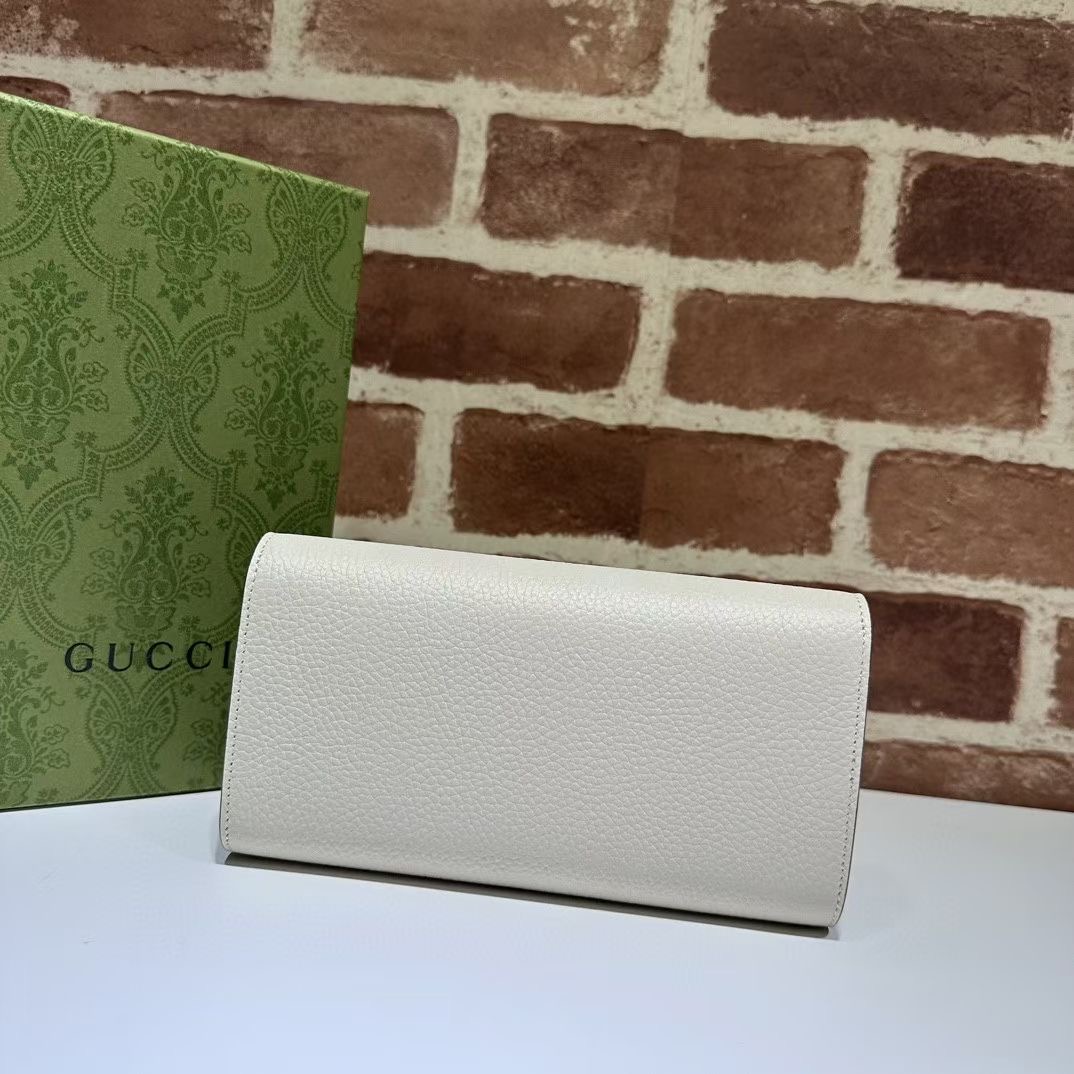 Gucci Ophidia leather wallet 750461 Beige