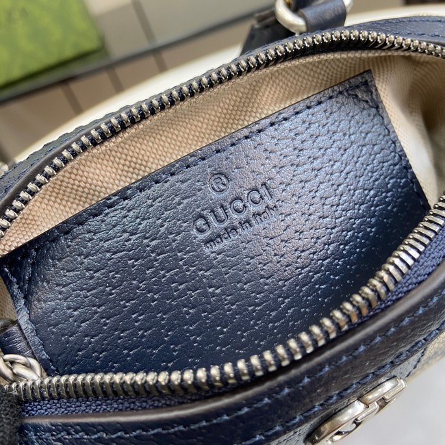 Gucci OPHIDIA SUPER MINI BAG 781490 dark blue