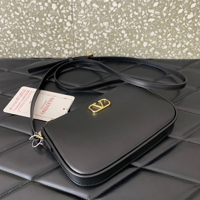 VALENTINO Mini VLOGO SIGNATURE calfskin bag MZ079 black