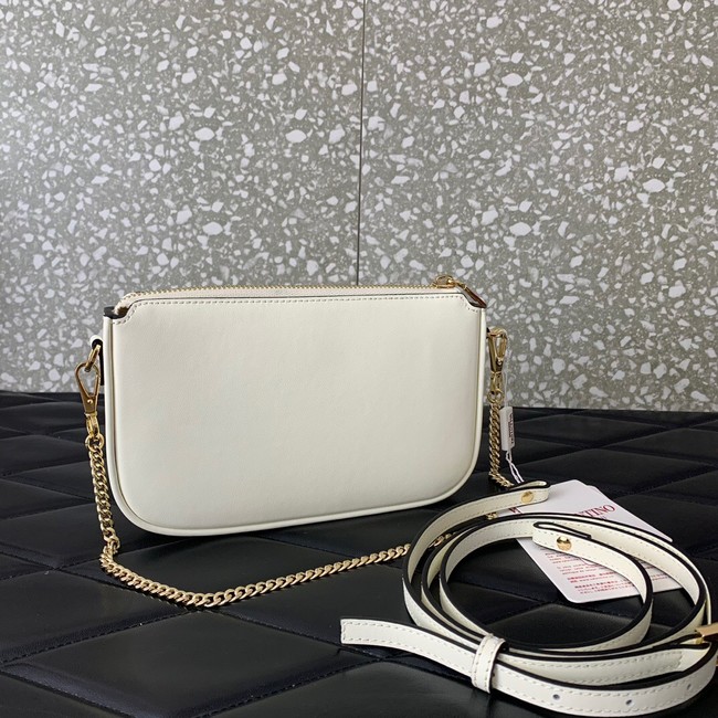 VALENTINO Mini VLOGO SIGNATURE calfskin bag MZ079 white