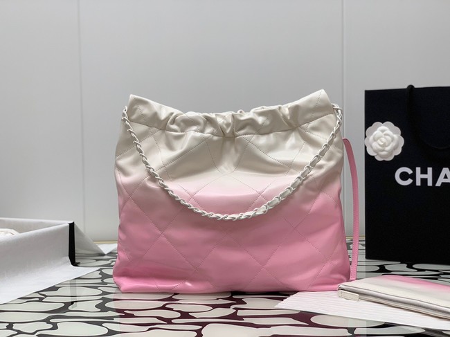 CHANEL 22 HANDBAG AS3261 white & white