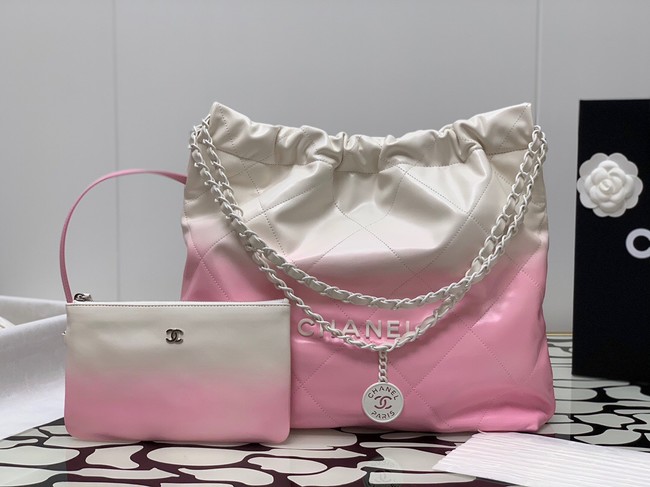 CHANEL 22 HANDBAG AS3261 white & white