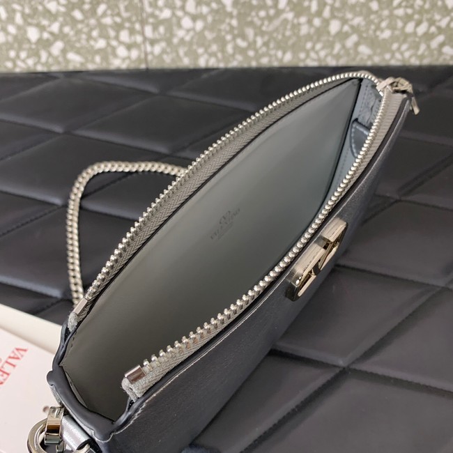 VALENTINO Mini VLOGO SIGNATURE calfskin bag MZ079 silver