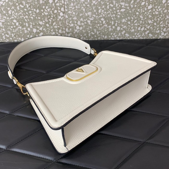 VALENTINO Mini VLOGO SIGNATURE calfskin bag 0119 white