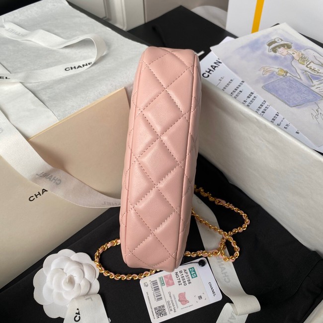 CHANEL 24P CLUTCH WITH CHAIN AP3763 pink