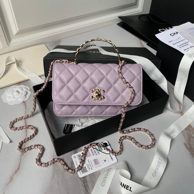 CHANEL CLUTCH WITH CHAIN AP3797 Lilac