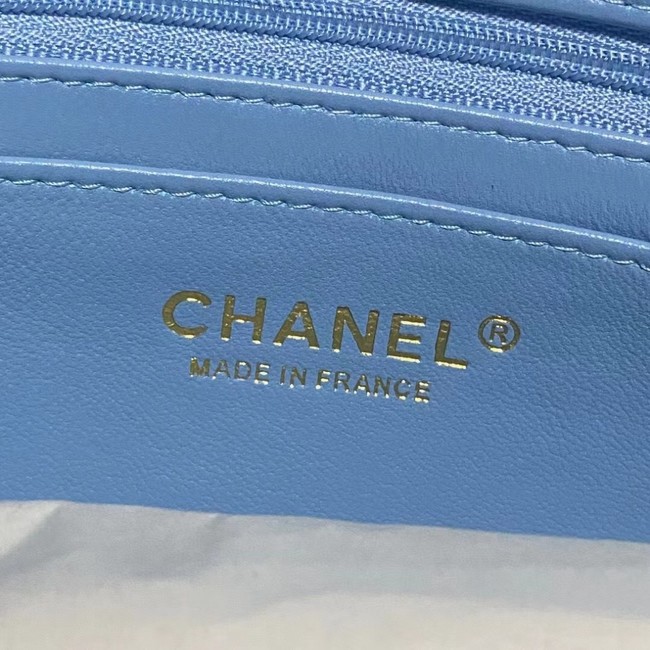 CHANEL FLAP BAG Lambskin 23365 blue