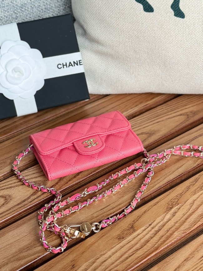 Chanel MINI BELT BAG Gold-Tone Metal A81081 rose