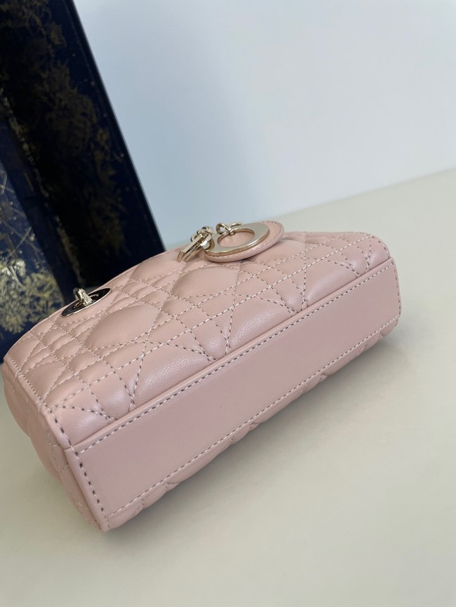 Lady D-Joy Micro Bag Rose des Vents Cannage Lambskin S0910O