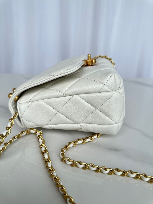 Chanel FLAP BAG AS5011 WHITE