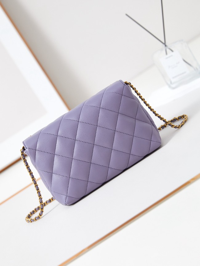 Chanel FLAP BAG AS5011 Light Purple