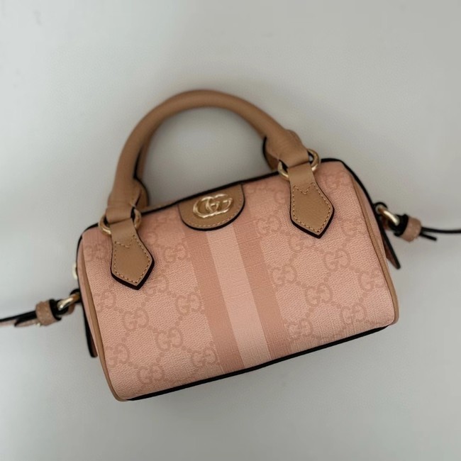 GUCCI OPHIDIA GG MINI TOP HANDLE BAG 772053 Dusty pink