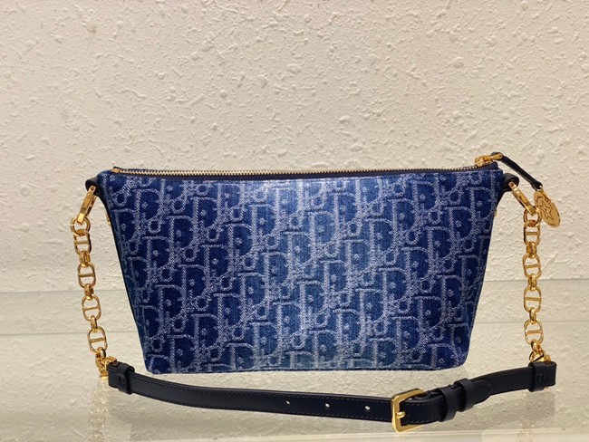 DIOR Blue Denim Dior Oblique Jacquard M3202 