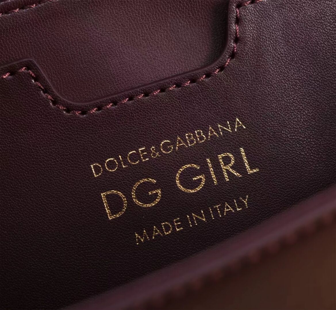 Dolce & Gabbana leather Shoulder Bag G6504 Burgundy