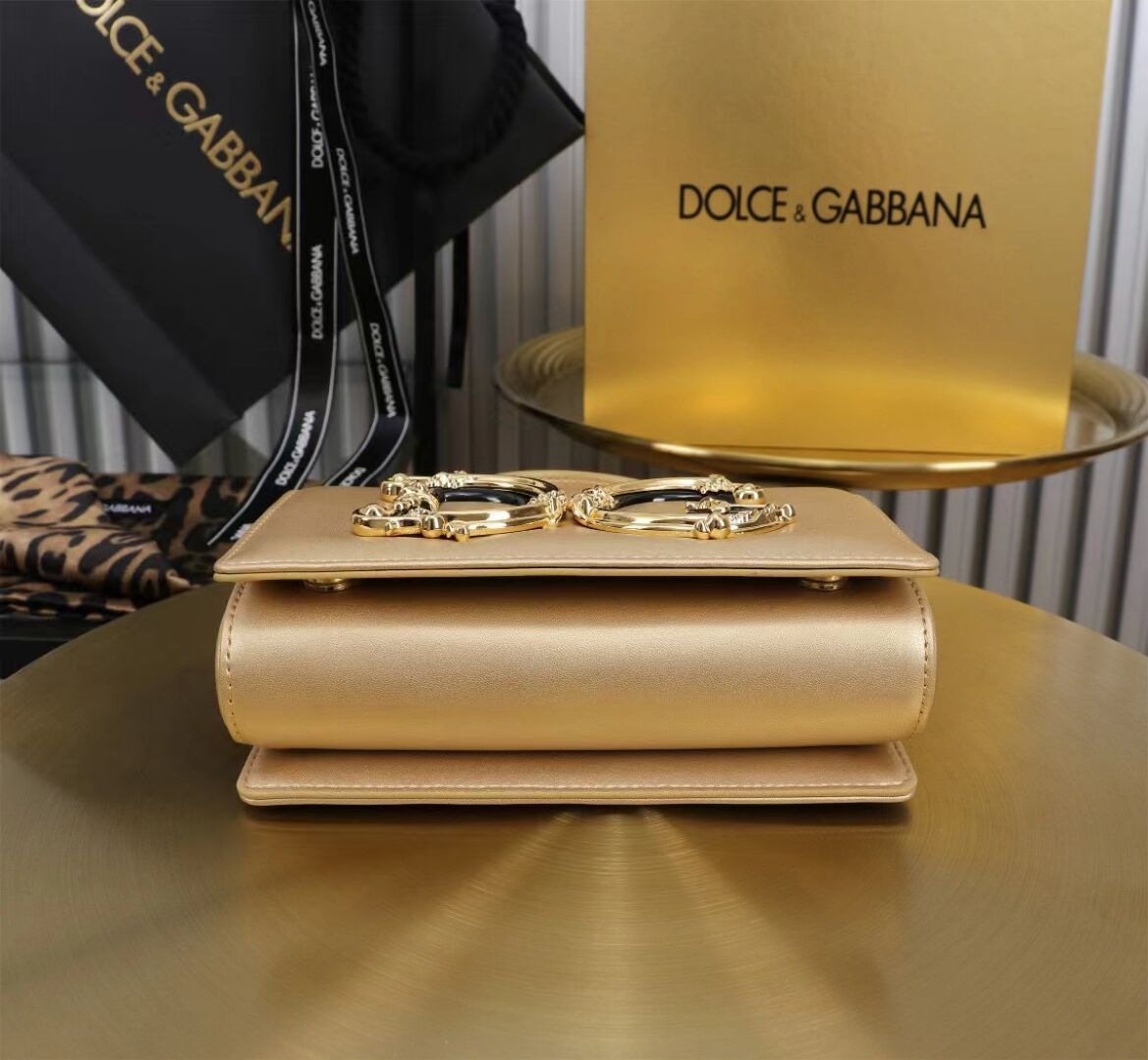 Dolce & Gabbana leather Shoulder Bag G6504 gold