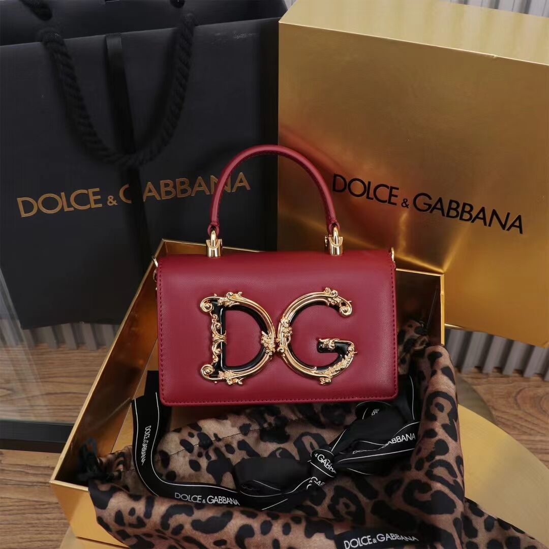 Dolce & Gabbana leather Shoulder Bag G6504 red