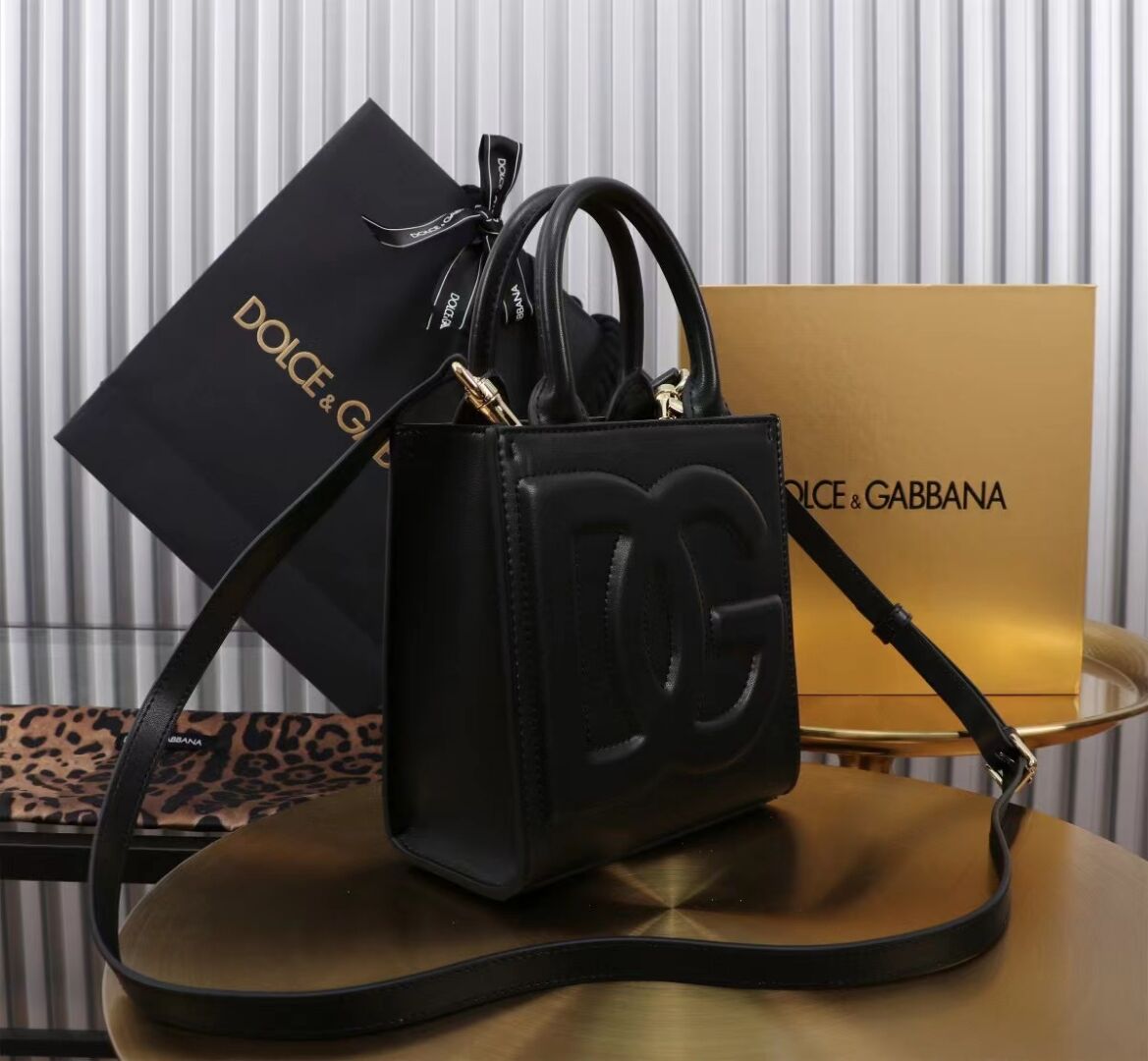 Dolce & Gabbana leather Shoulder Bag G6507 black