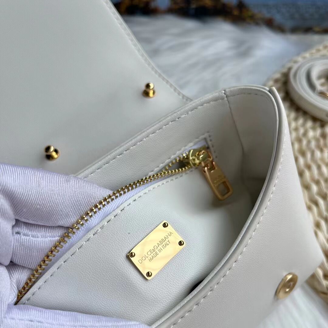 Dolce & Gabbana leather bag G6002 white