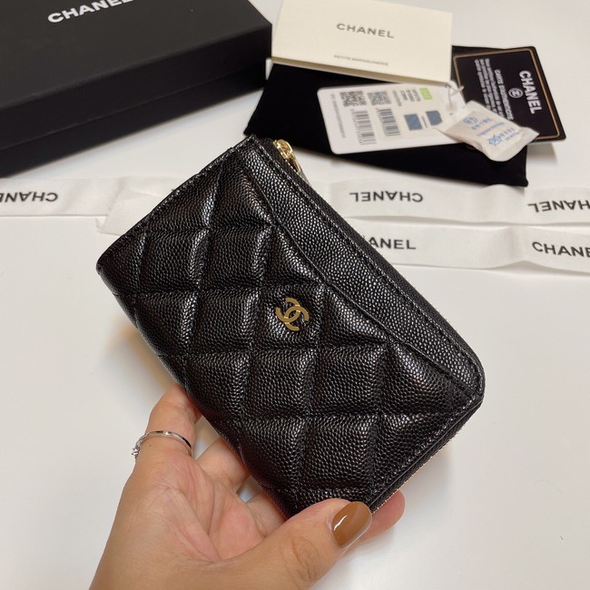 Chanel CLASSIC CARD HOLDER AP3179-1 BLACK