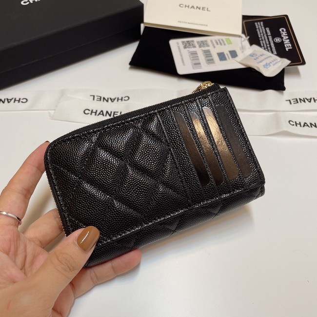 Chanel CLASSIC CARD HOLDER AP3179-1 BLACK