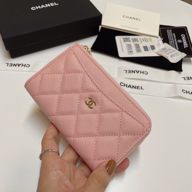 Chanel CLASSIC CARD HOLDER AP3179 PINK