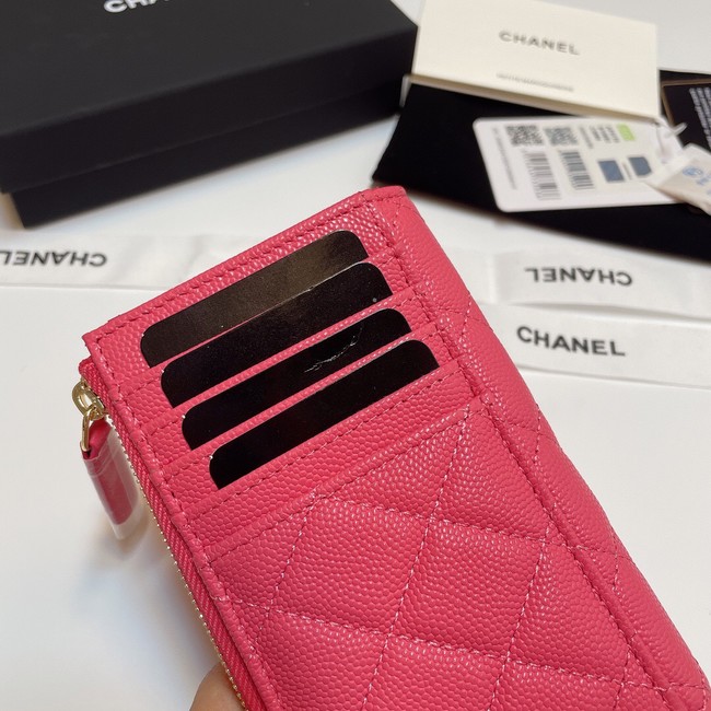 Chanel CLASSIC CARD HOLDER AP3179 rose