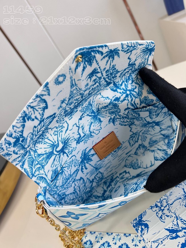 Louis Vuitton Felicie Pochette M11459 Lagoon Blue