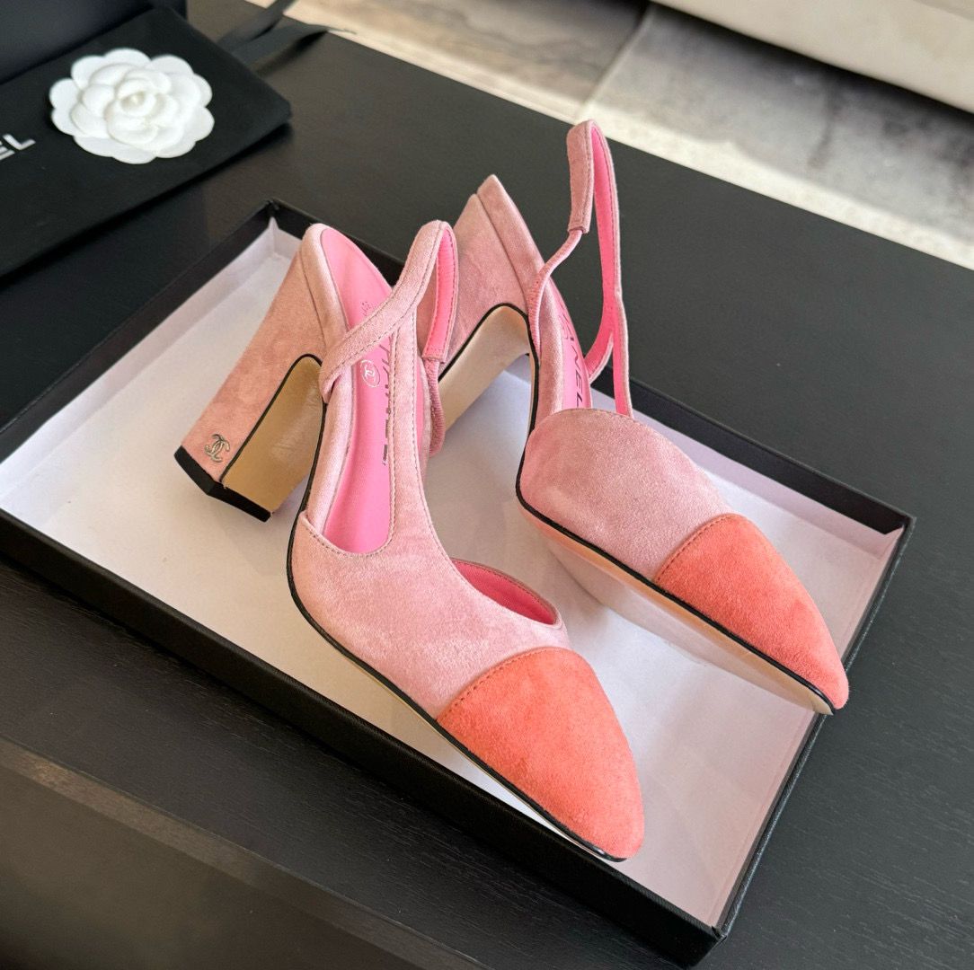 Chanel Sandal 95MM Hight Heels Shoes C50223 Peach