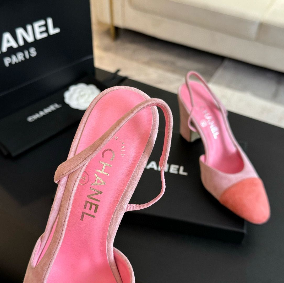 Chanel Sandal 95MM Hight Heels Shoes C50223 Peach