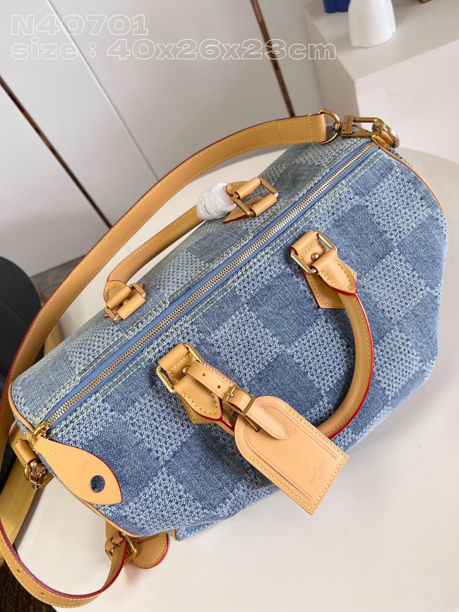 Louis Vuitton Speedy 40 Bandouliere N40701 Blue