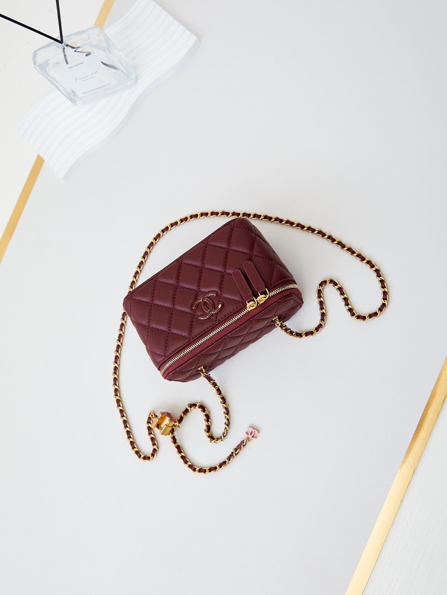 CHANEL MINI CLUTCH AP3940 Wine