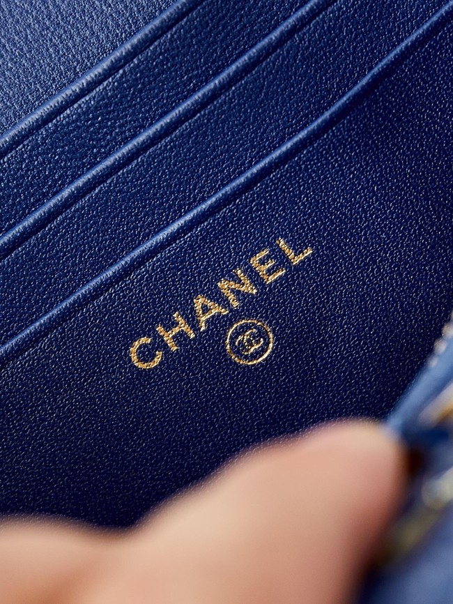 CHANEL MINI CLUTCH  AP3940 blue